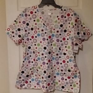 Plus size uniform top